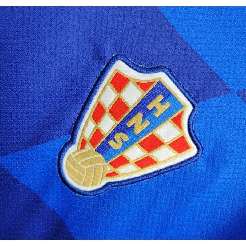 2024 Kroatien Auswärts Blue Jersey