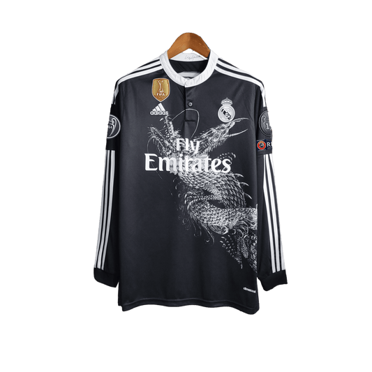 Real Madrid Eagrán Speisialta 15/16-Champions League-Sleeve Fada