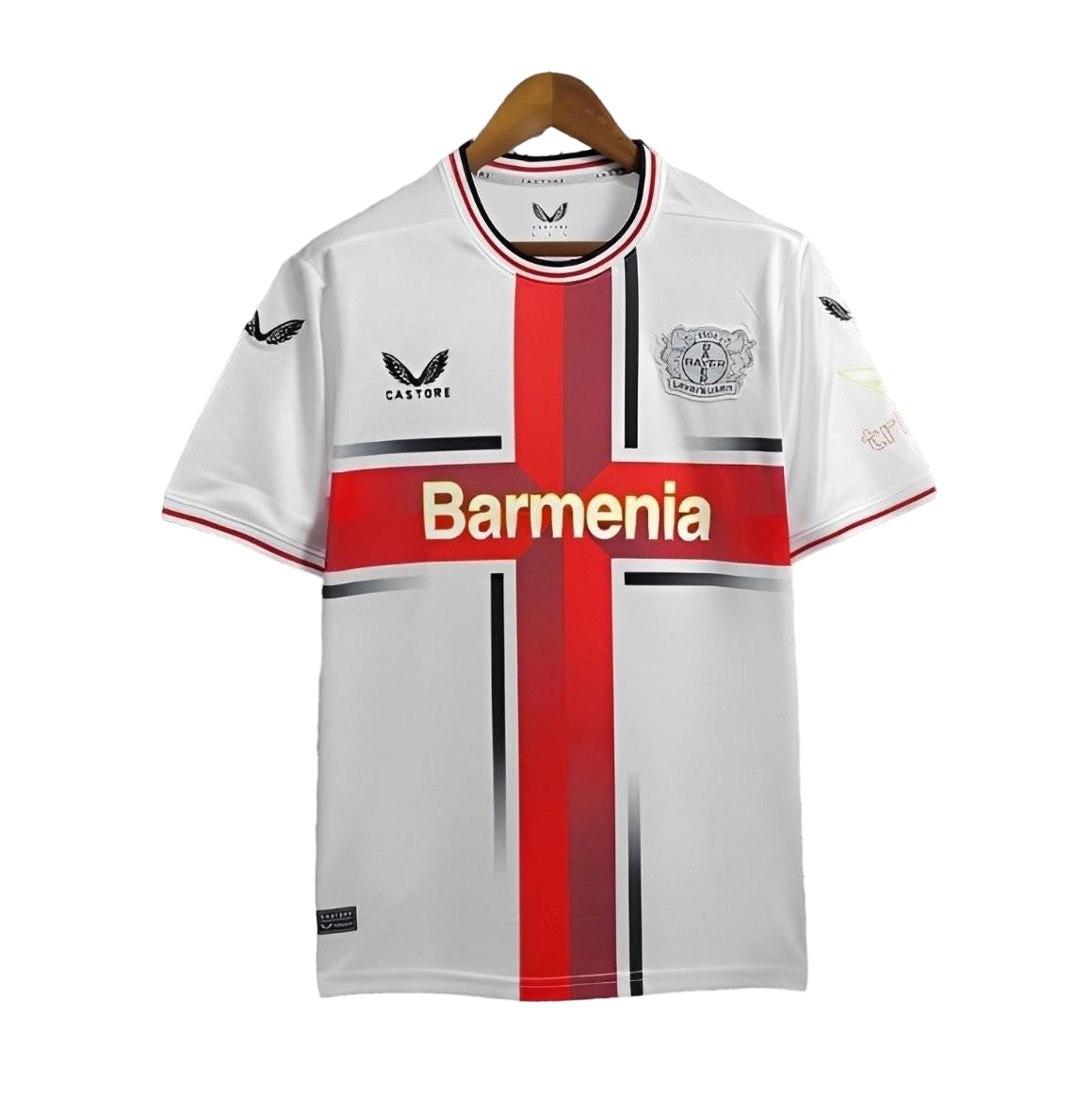 24/25 Bayer 04 Leverkusen Auswärts Weißes Trikot Leverkusen