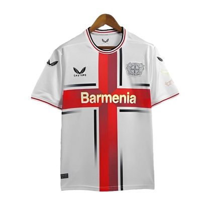 24/25 Bayer 04 Leverkusen Auswärts Weißes Trikot Leverkusen