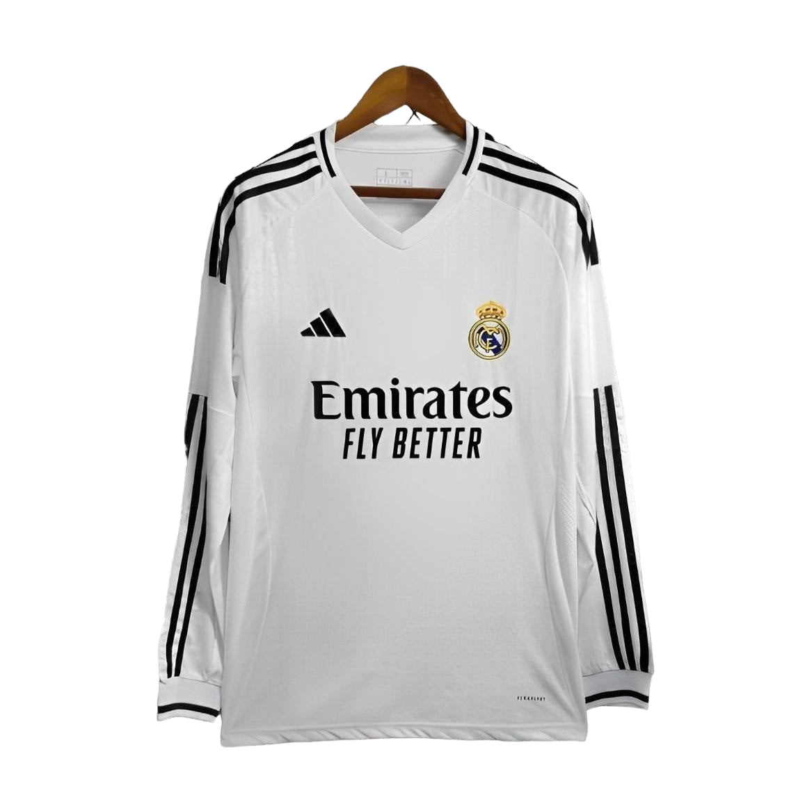 24/25 Real Madrid Home Jersey met lange mouwen