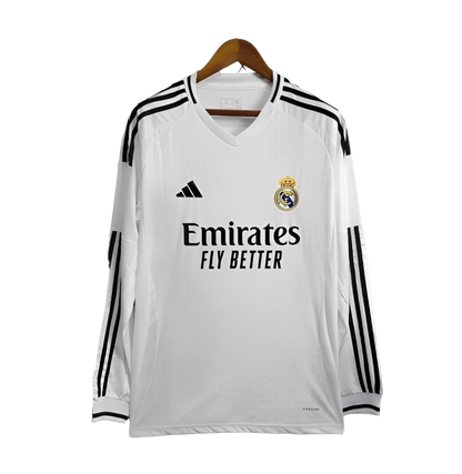 24/25 Real Madrid Home Jersey met lange mouwen