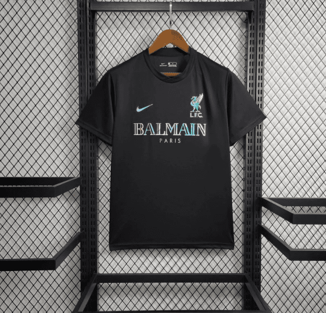 24/25 liverpool x balmain fekete tréning mez