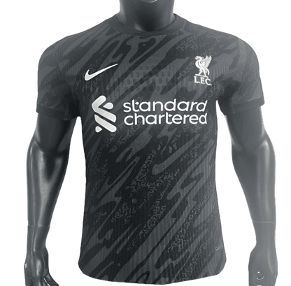 Spieler Version 24/25 Liverpool Schwarzer Torwart Trikot