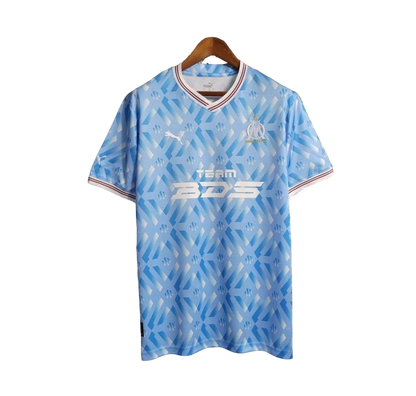 23-24 Olympique Marseille Blaues Trainings-Sonderausgabe-Trikot