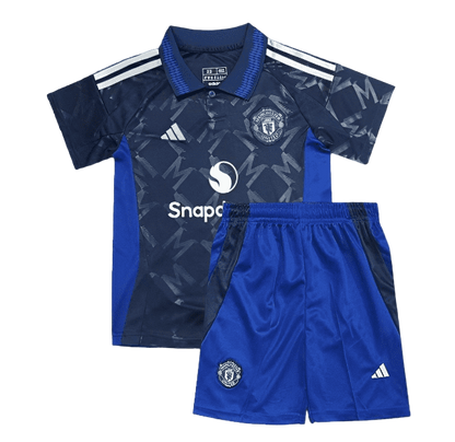 24/25 kids kit manchester united away navy mez