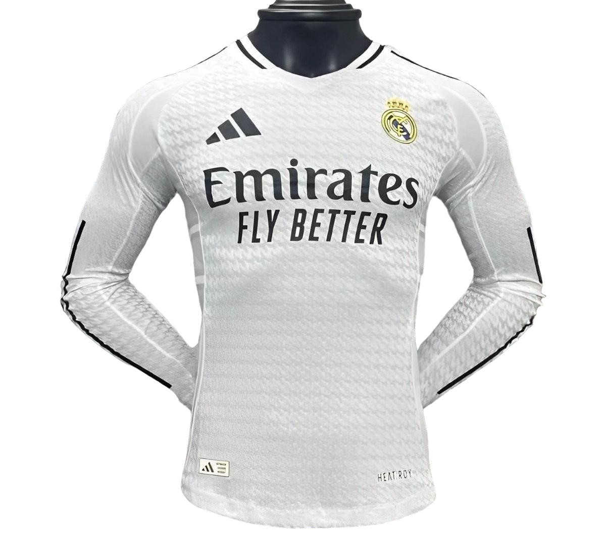 Spelerversie 24/25 Real Madrid Home Jersey met lange mouwen