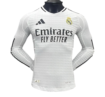 Player Version 24/25 Real Madrid Home Long Sleeve Jersey