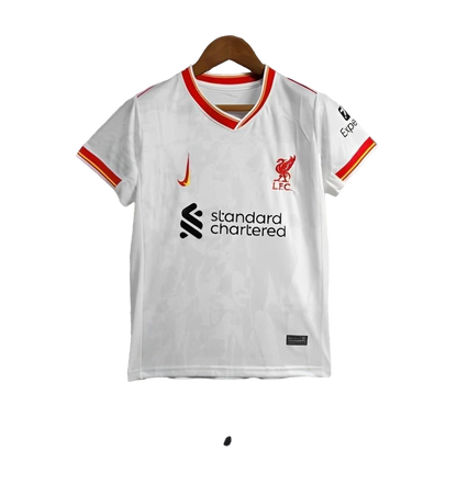 24/25 Kids Kit Liverpool Third White Jersey