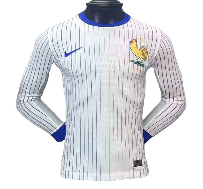 Playera Player Version 2024 France Away Long Sleeve Jersey