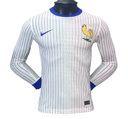 Player Version 2024 France Away Long Sleeve Jersey