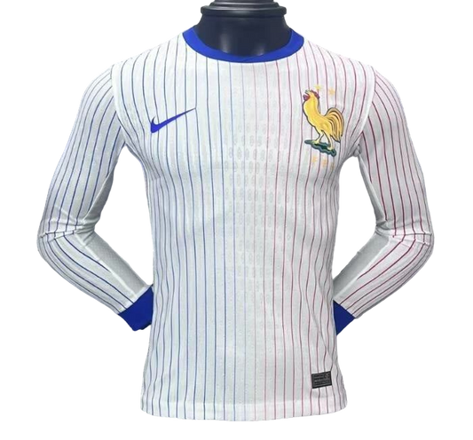 Player Version 2024 France Away Long Sleeve Jersey