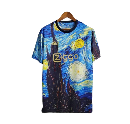 23 24 AJAX X Vincent Van Gogh Vincent Van Gogh Oil Painting Starry Night T-Shirts