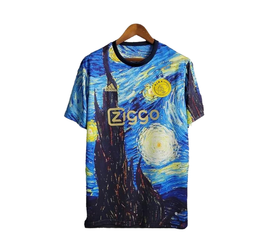 23 24 AJAX X Vincent Van Gogh Vincent Van Gogh Peinture À L'huile Nuit Étoilée T-Shirts