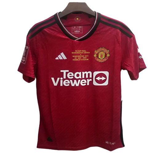 Maillots 23/24 Manchester Untied Home FA CUP FINAL