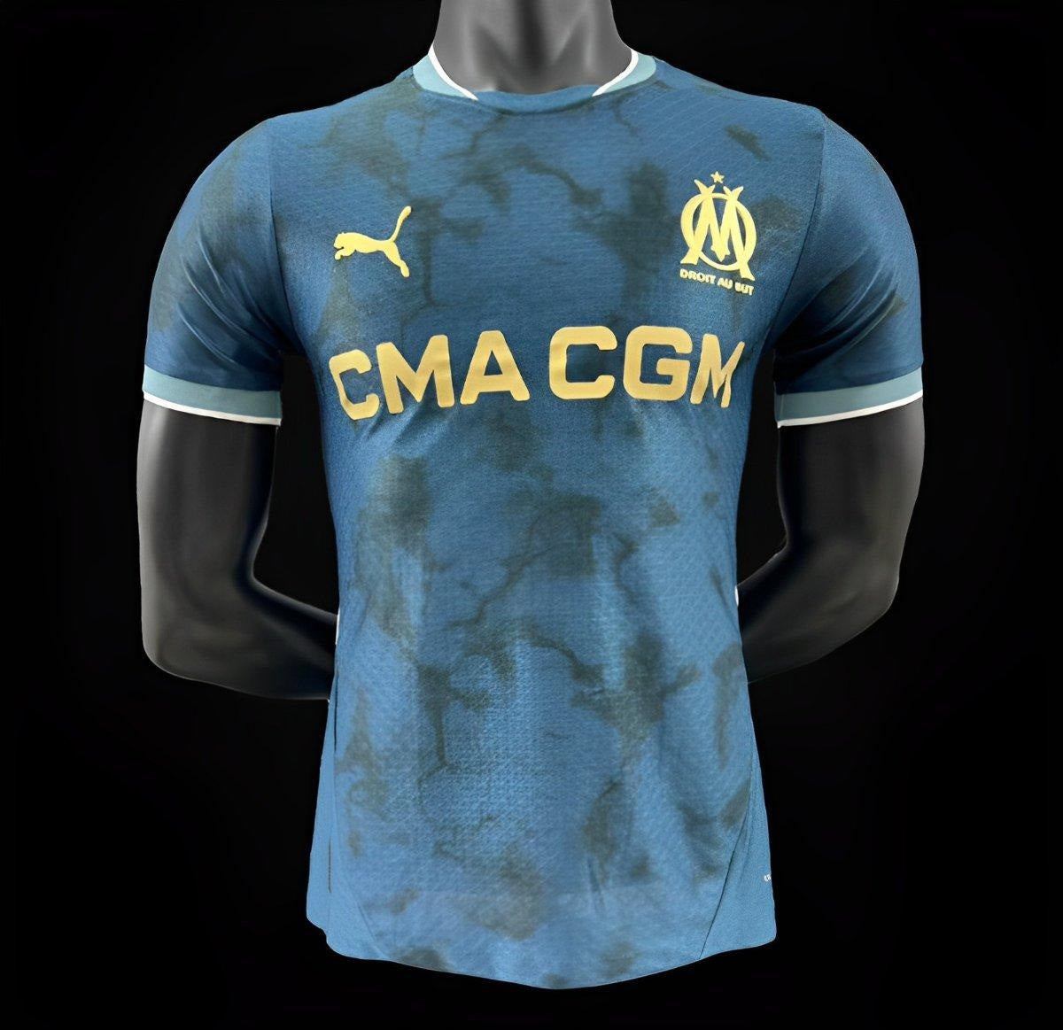 Player Version 24/25 Olympic Marseille Away Navy Jersey