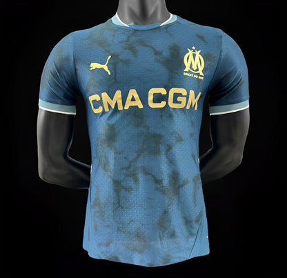 Versión del jugador 24/25 Olympic Marseille Away Navy Jersey