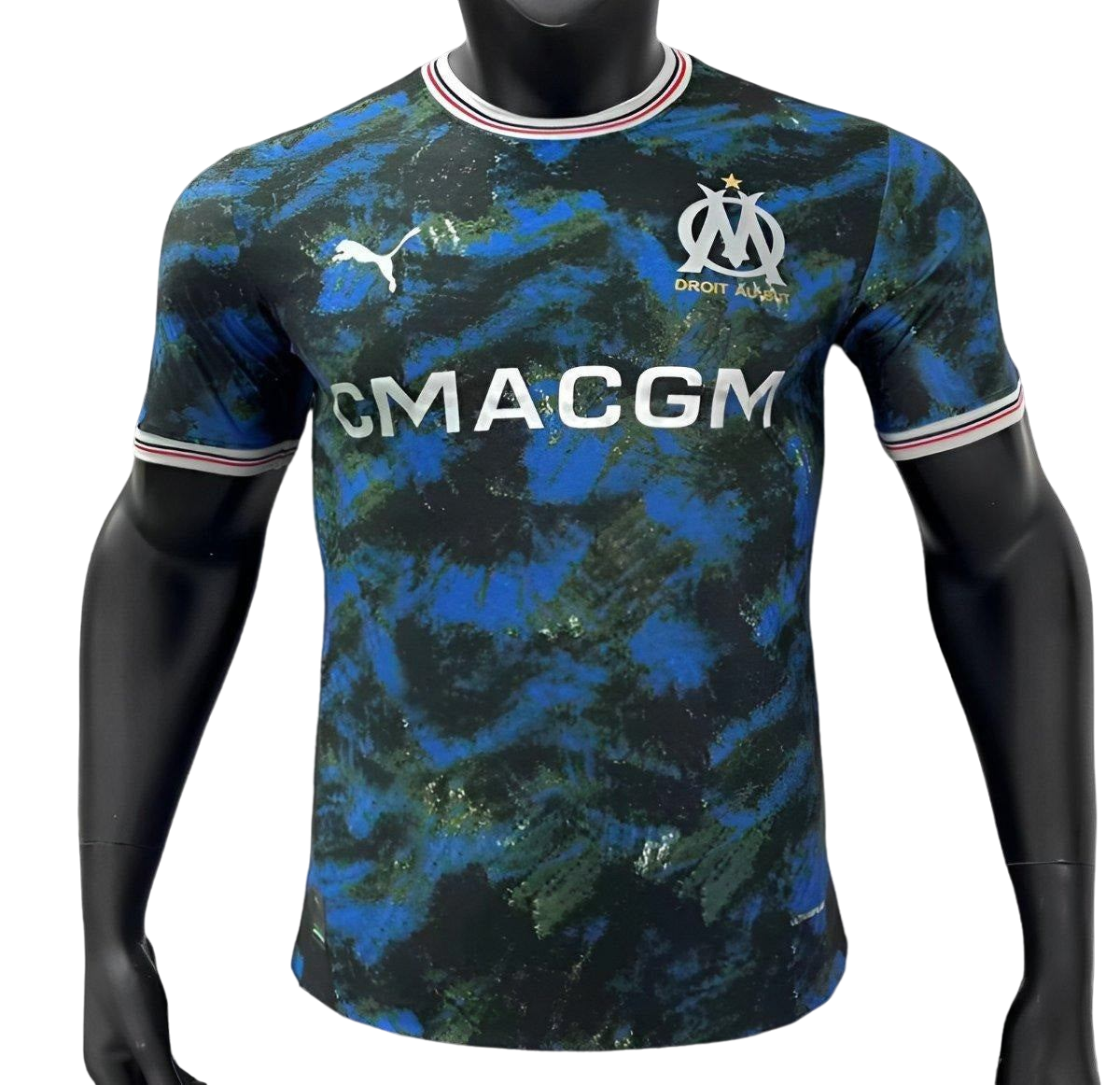 Versión del jugador 24/25 Olympic Marseille Away Blue Jersey