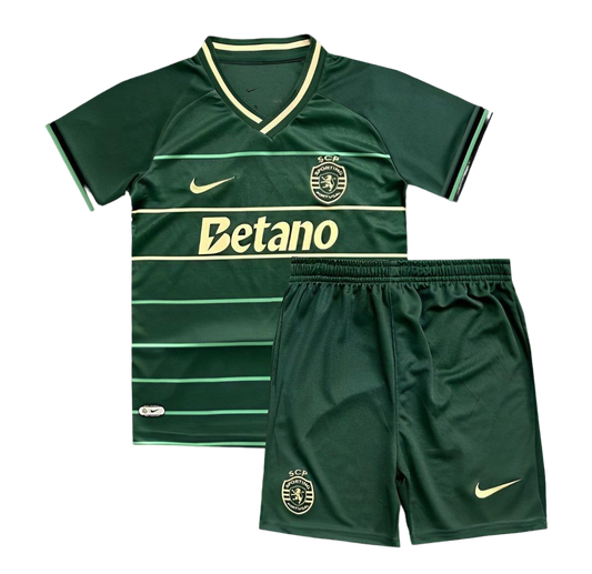 24/25 Kids Kit Sporting Lissabon weg Jersey