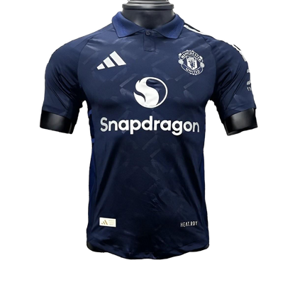 Versión del jugador 24/25 Manchester United Away Navy Jersey