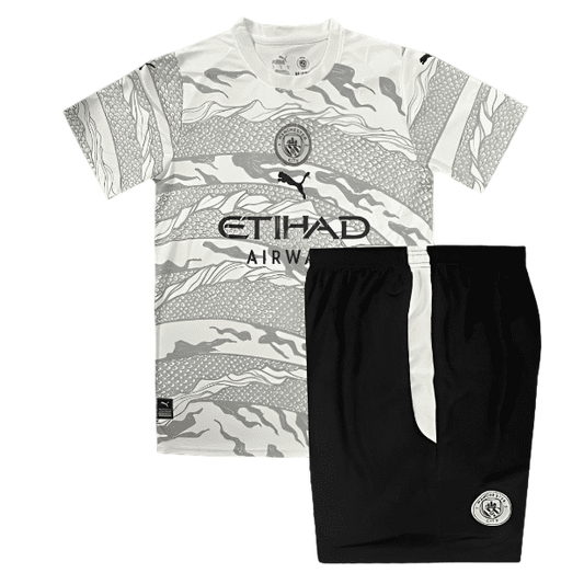 24/25 Enfants Kit Manchester City Puma Année du Dragon Blanc Jersey