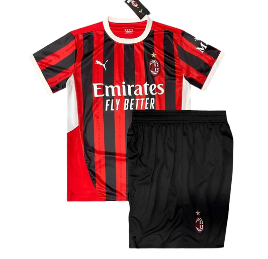 24/25 Kit Bambini AC Milan Home Jersey