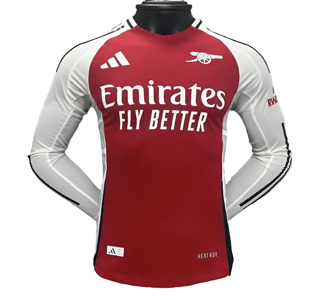 Spelerversie 24/25 Arsenal Home Jersey met lange mouwen