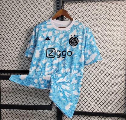 23-24 Ajax Training Blue Jersey