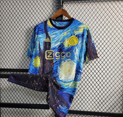 23 24 AJAX X Vincent Van Gogh Vincent Van Gogh pittura a olio notte stellata T-shirt