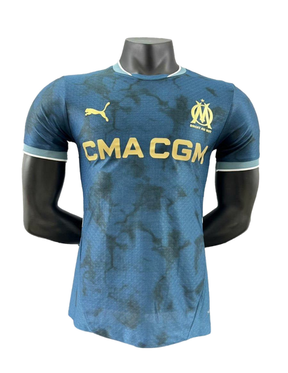 Versión del jugador 24/25 Olympic Marseille Away Navy Jersey