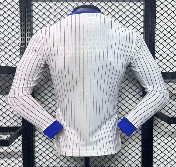 Player Version 2024 France Away Long Sleeve Jersey