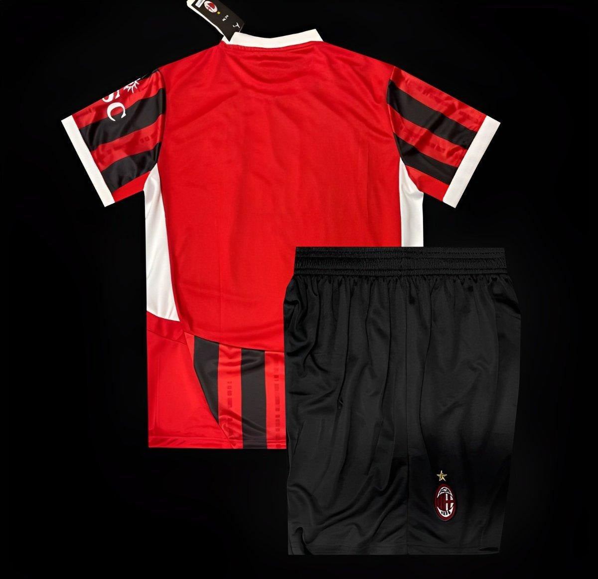 24/25 kids kit ac milan home jersey