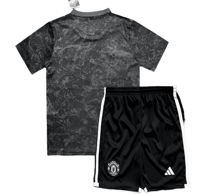 23/24 Kids Kit Manchester United Vor dem Spiel The Stone Roses Zusammenarbeit mit Hinweis auf Jersey