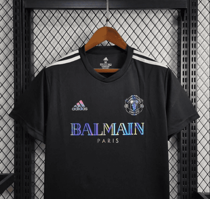 24/25 Manchester United x Balmain Maglia da allenamento nera