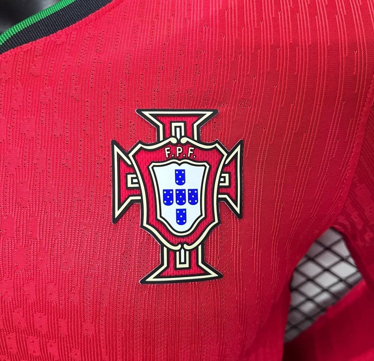 Player Version 2024 Portugal Home Long Sleeve Jersey