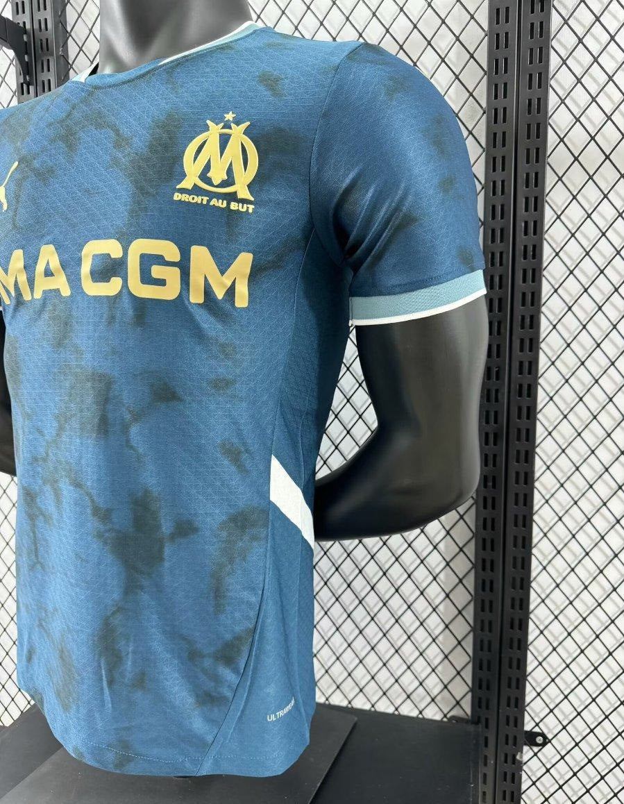 Versión del jugador 24/25 Olympic Marseille Away Navy Jersey