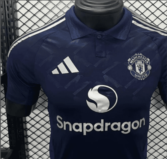 Joueur Version 24/25 Manchester United Away Navy Jersey