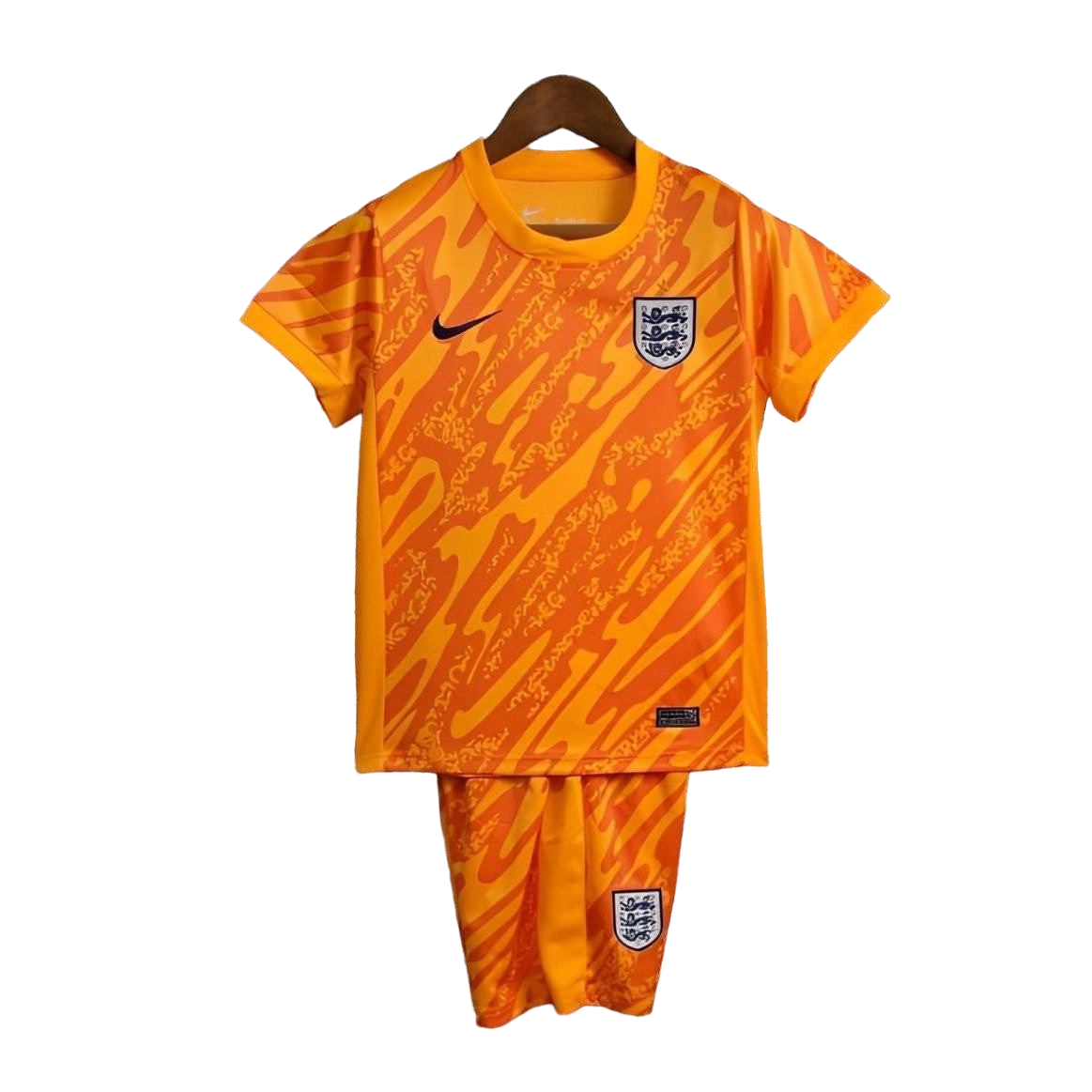 2024 KIDS Kit England Goalkeeper Yellow Jersey