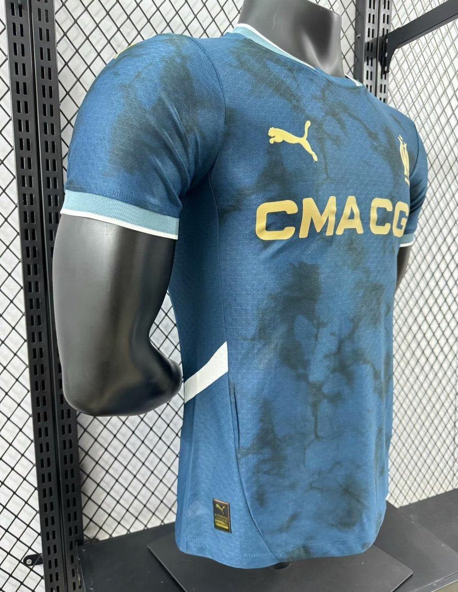 Versión del jugador 24/25 Olympic Marseille Away Navy Jersey