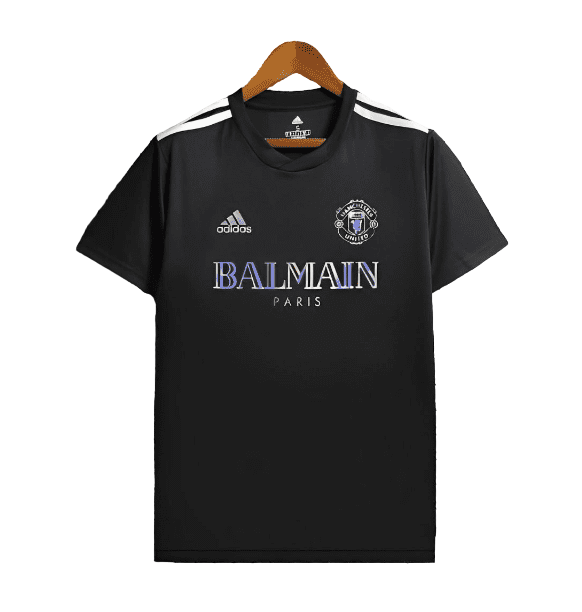 24/25 Manchester United x Balmain Black Training Jersey.