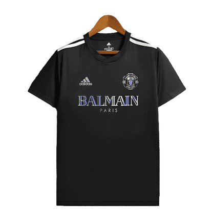 24/25 Manchester United x Balmain Black Training Jersey.