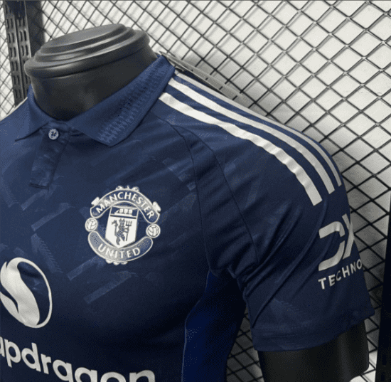 Joueur Version 24/25 Manchester United Away Navy Jersey