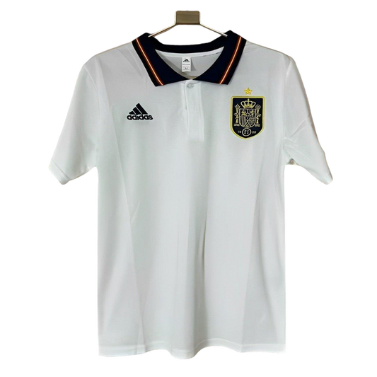 2024 Spanien Weißes Polo-Trikot