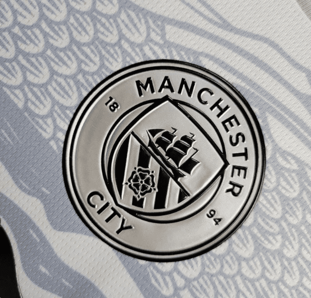 24/25 Manchester City Puma Maglia bianca a maniche lunghe Anno del drago