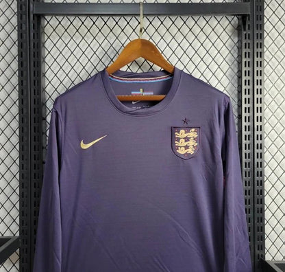 2024 England Away Navy Langarm Jersey