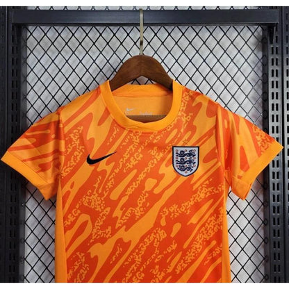 2024 KIDS Kit Angleterre Gardien de but Maillot Jaune