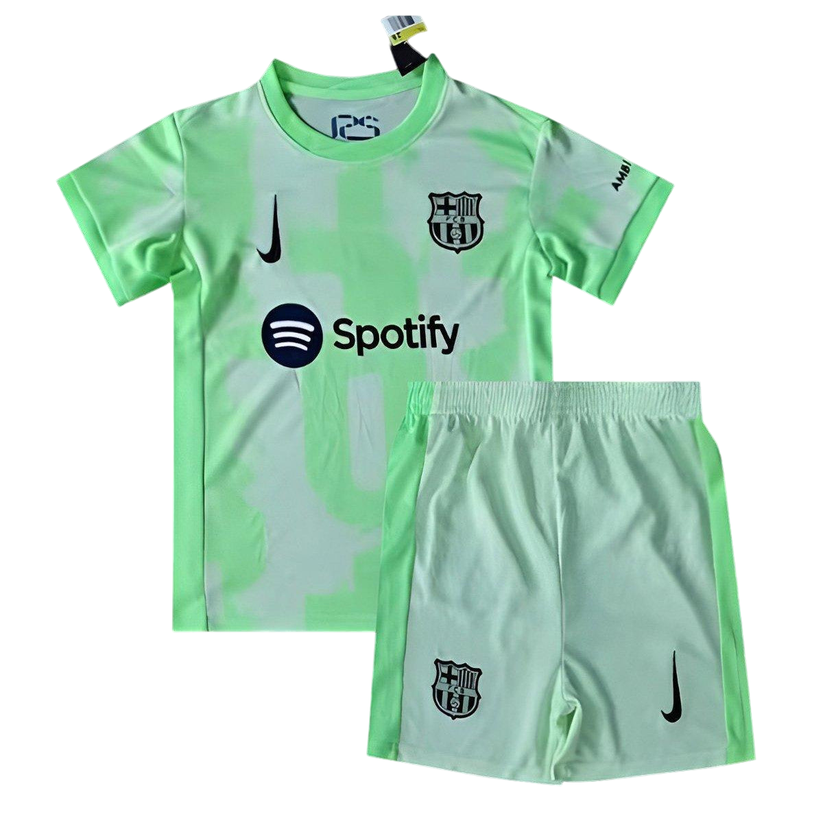 24/25 Kids Kit Barcelona Derde Groene Jersey