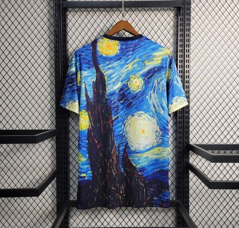 23 24 AJAX X Vincent Van Gogh Pintura al óleo Noche estrellada Camisetas