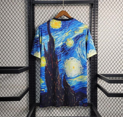 23 24 AJAX X Vincent Van Gogh Vincent Van Gogh pittura a olio notte stellata T-shirt