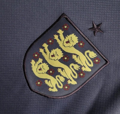 2024 Engeland weg Navy Jersey met lange mouwen